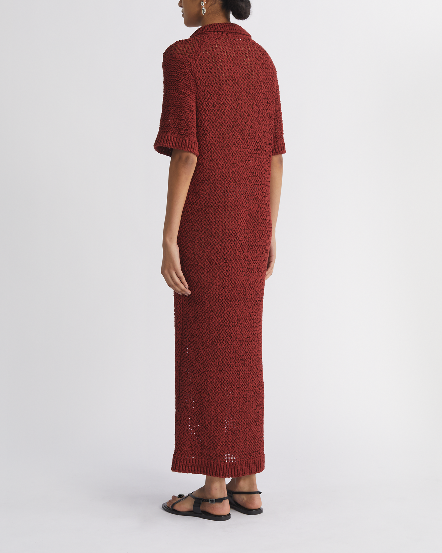 KNITTED POLO DRESS