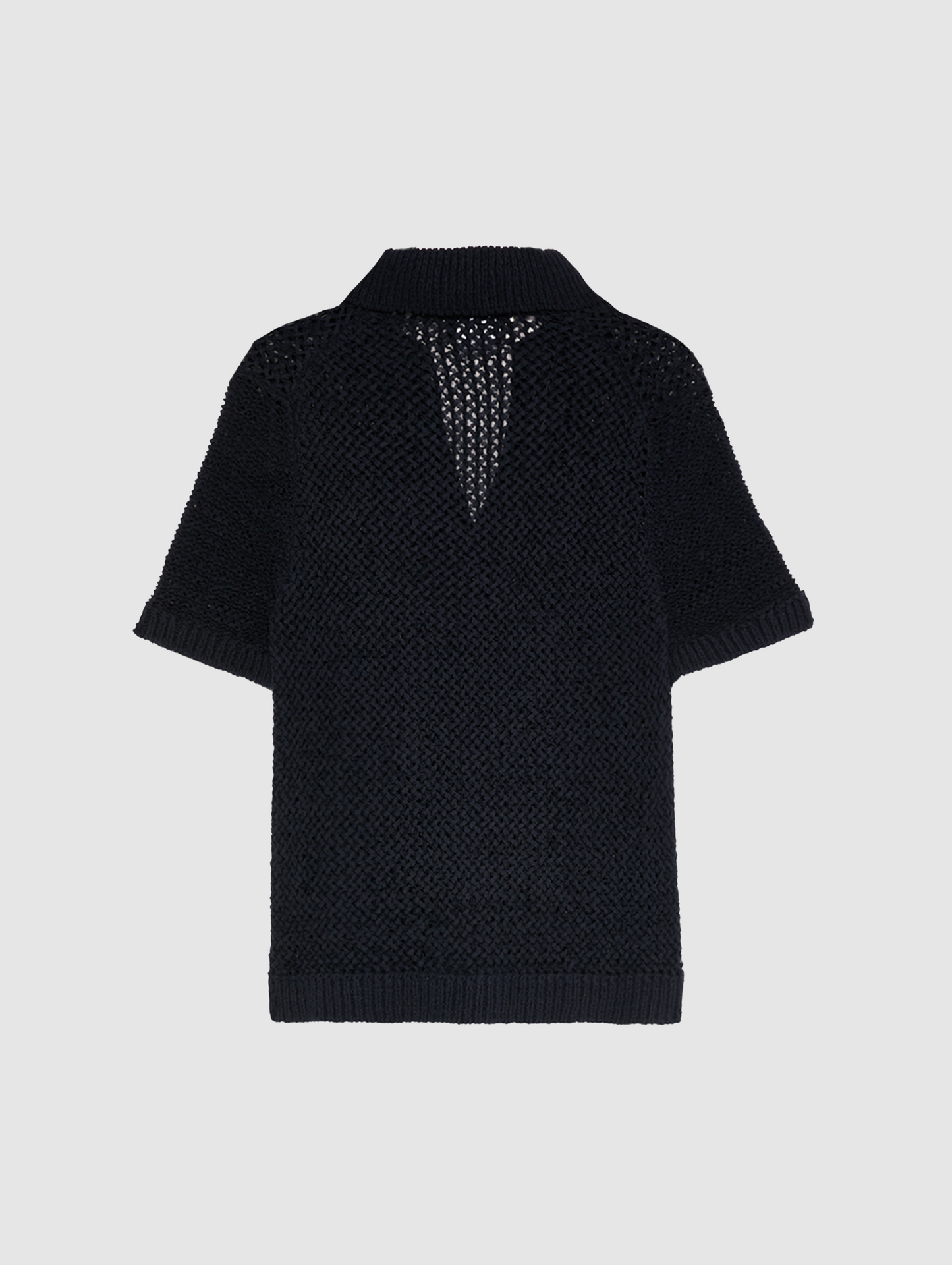 KNITTED POLO TOP