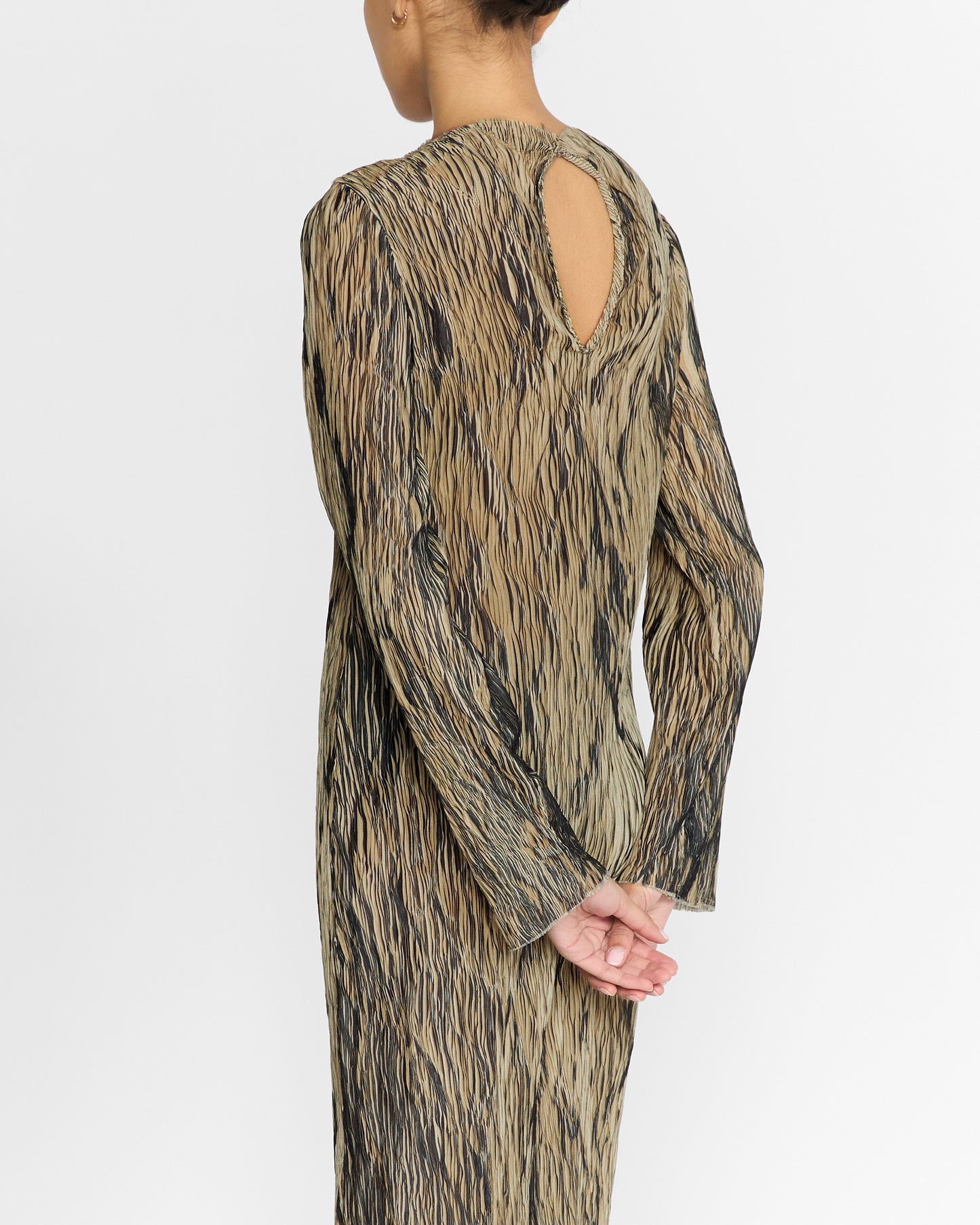 LEIGHTON PLISSE DRESS