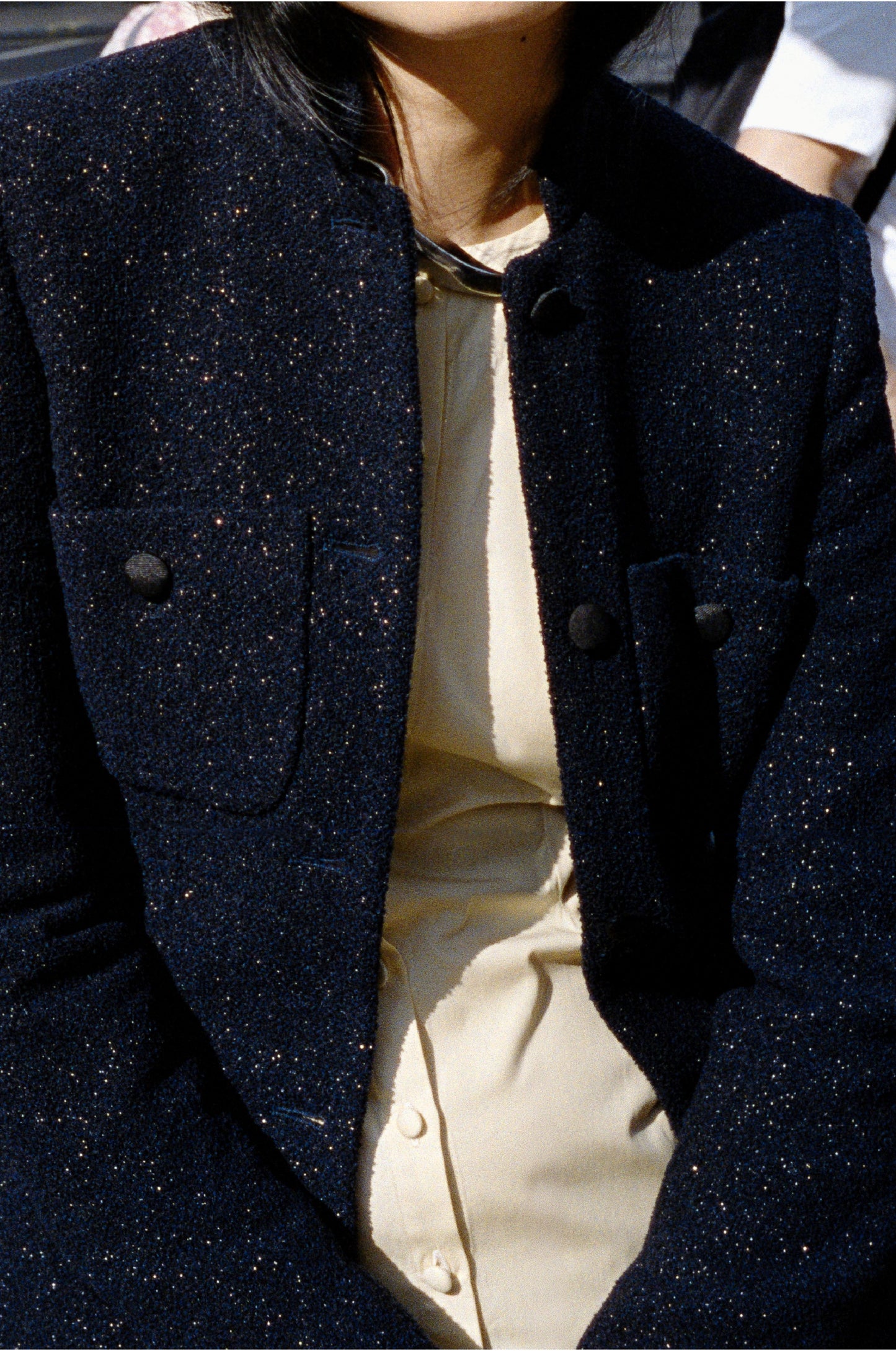 SHIMMER TWEED RAJA JACKET