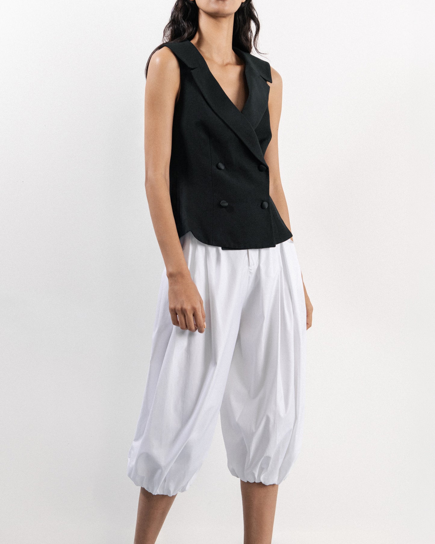 ARDEN BALLOON TROUSERS WHITE