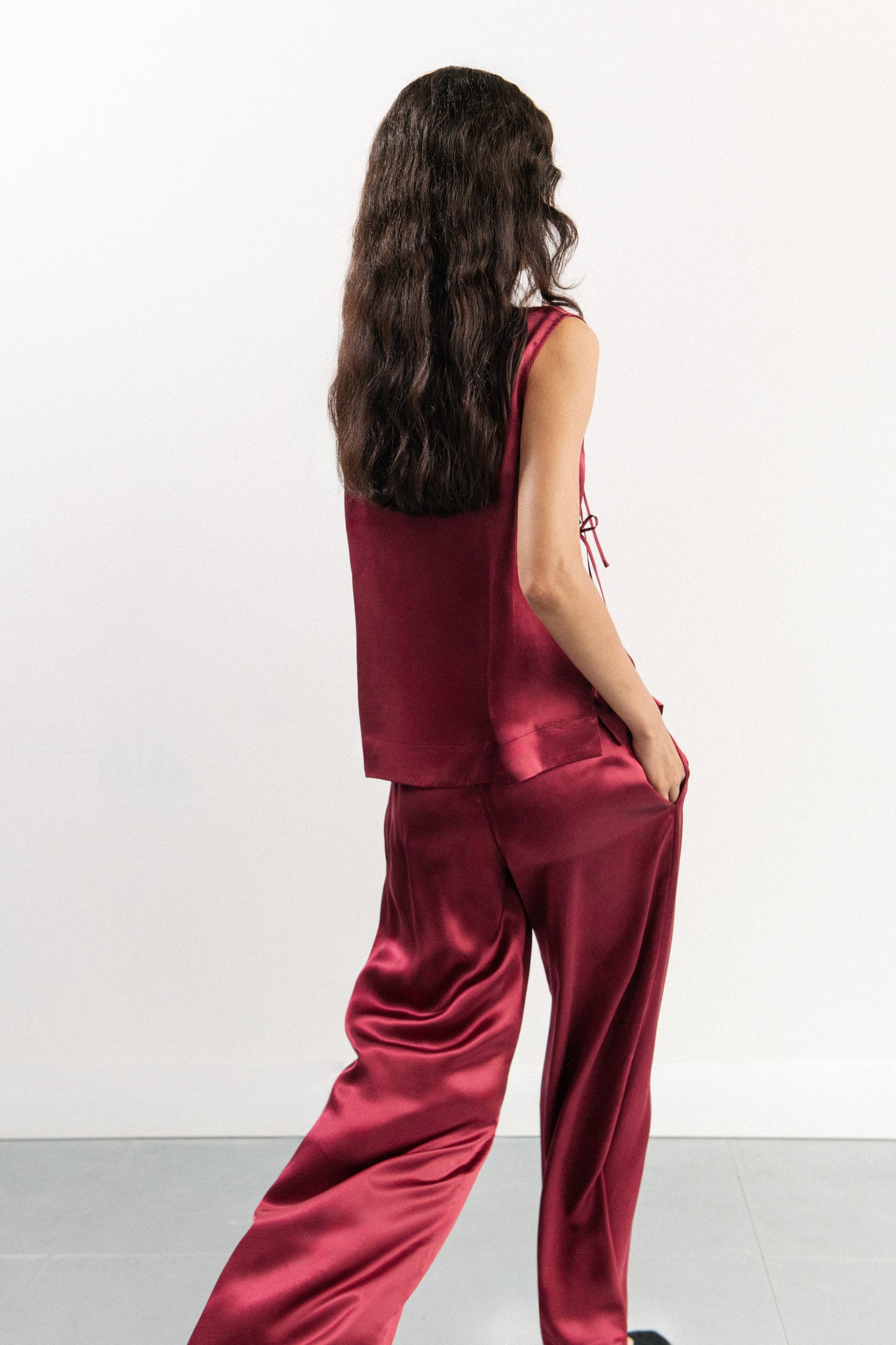 RASPBERRY PALAZZO TROUSER