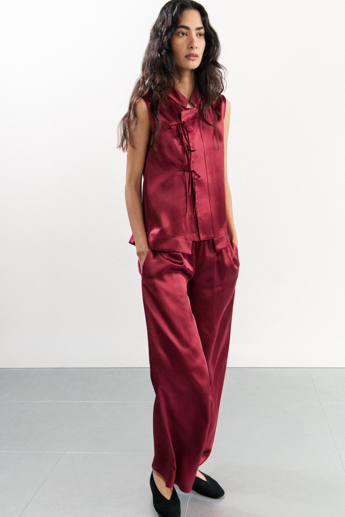RASPBERRY PALAZZO TROUSER