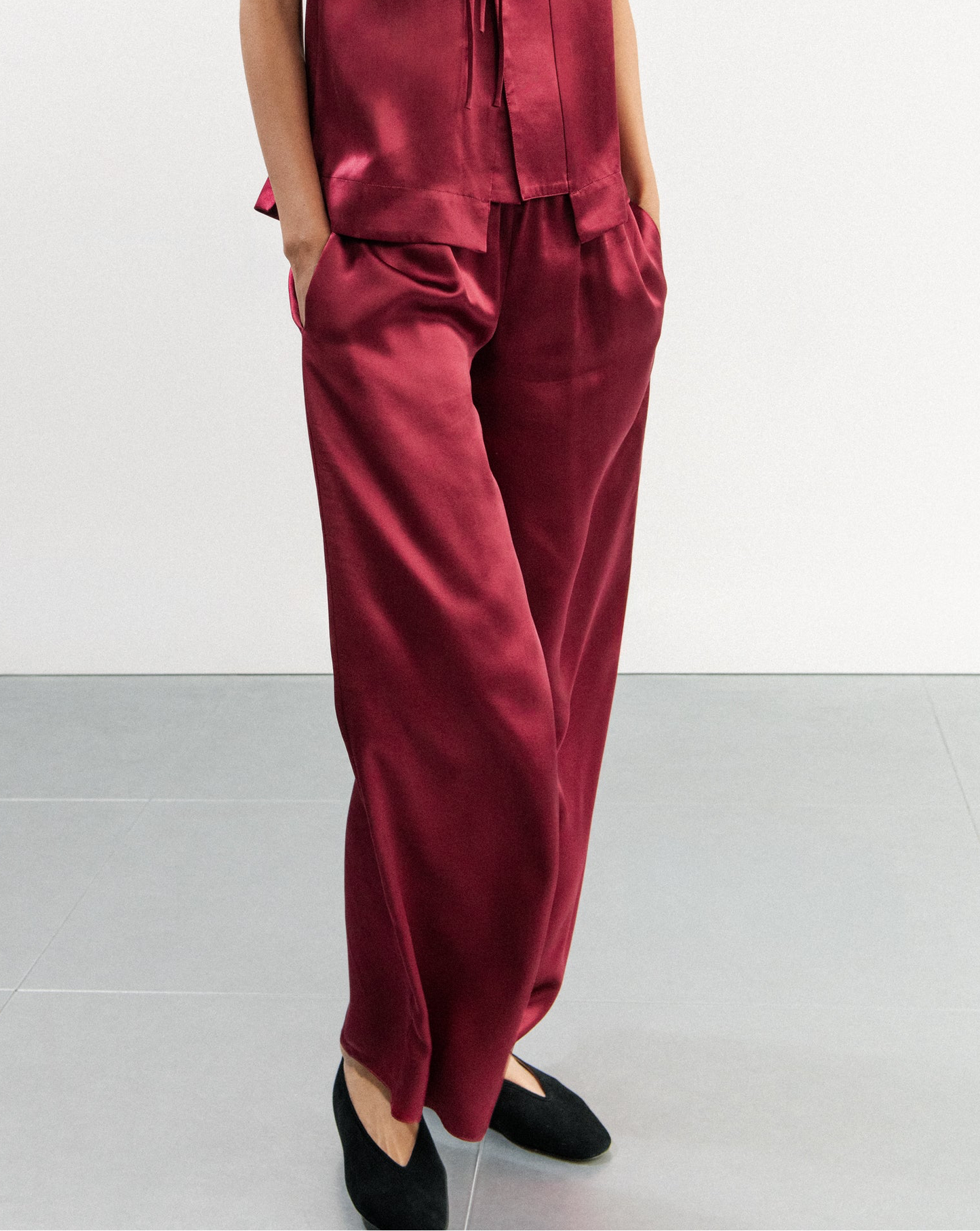 RASPBERRY PALAZZO TROUSER