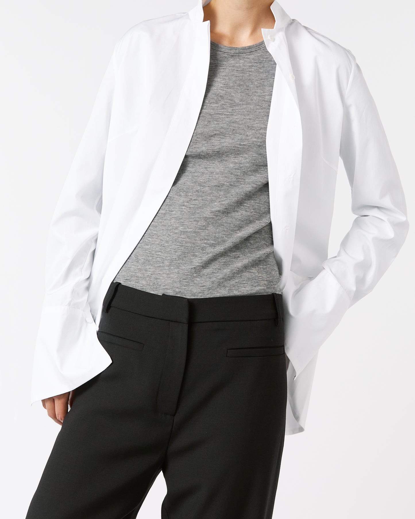 CASHMERE JERSEY LONG SLEEVE TOP