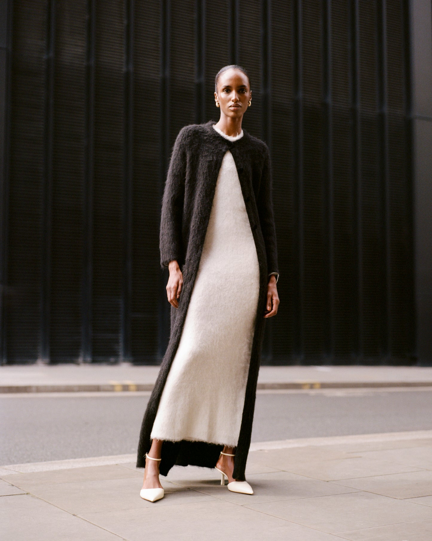 GINEVRA BRUSHED ALPACA DRESS