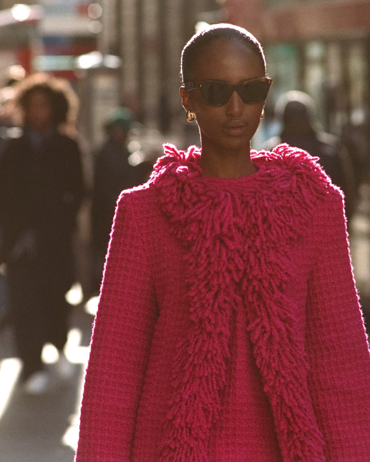 FUCHSIA BANKER JACKET