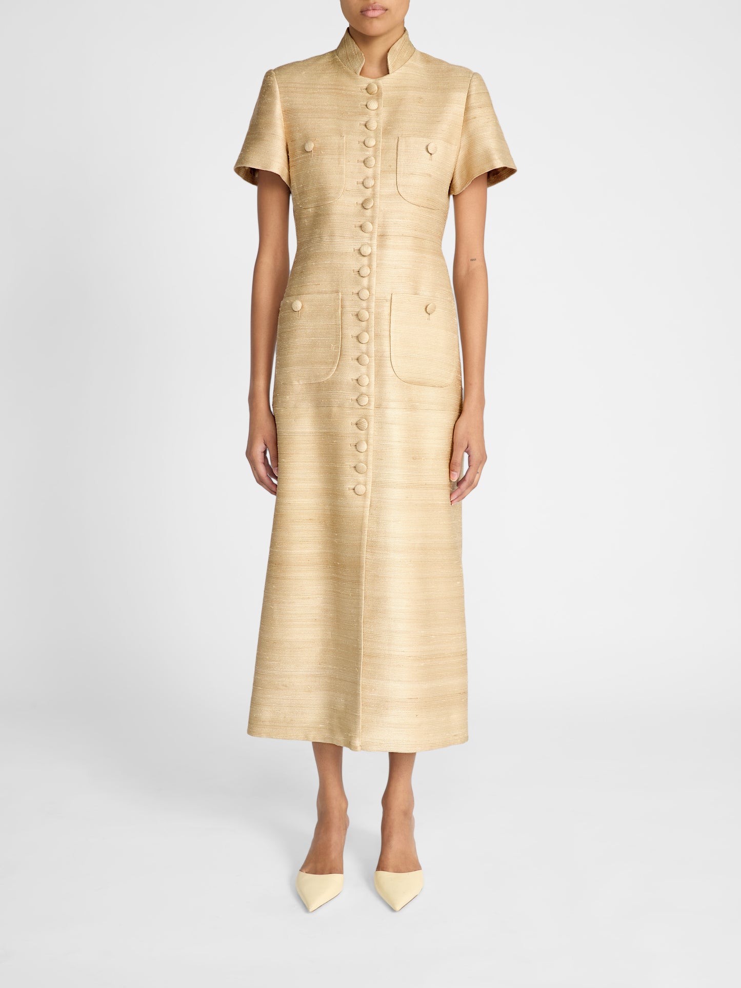 IMPERIAL DRESS IN GOLD SILK
