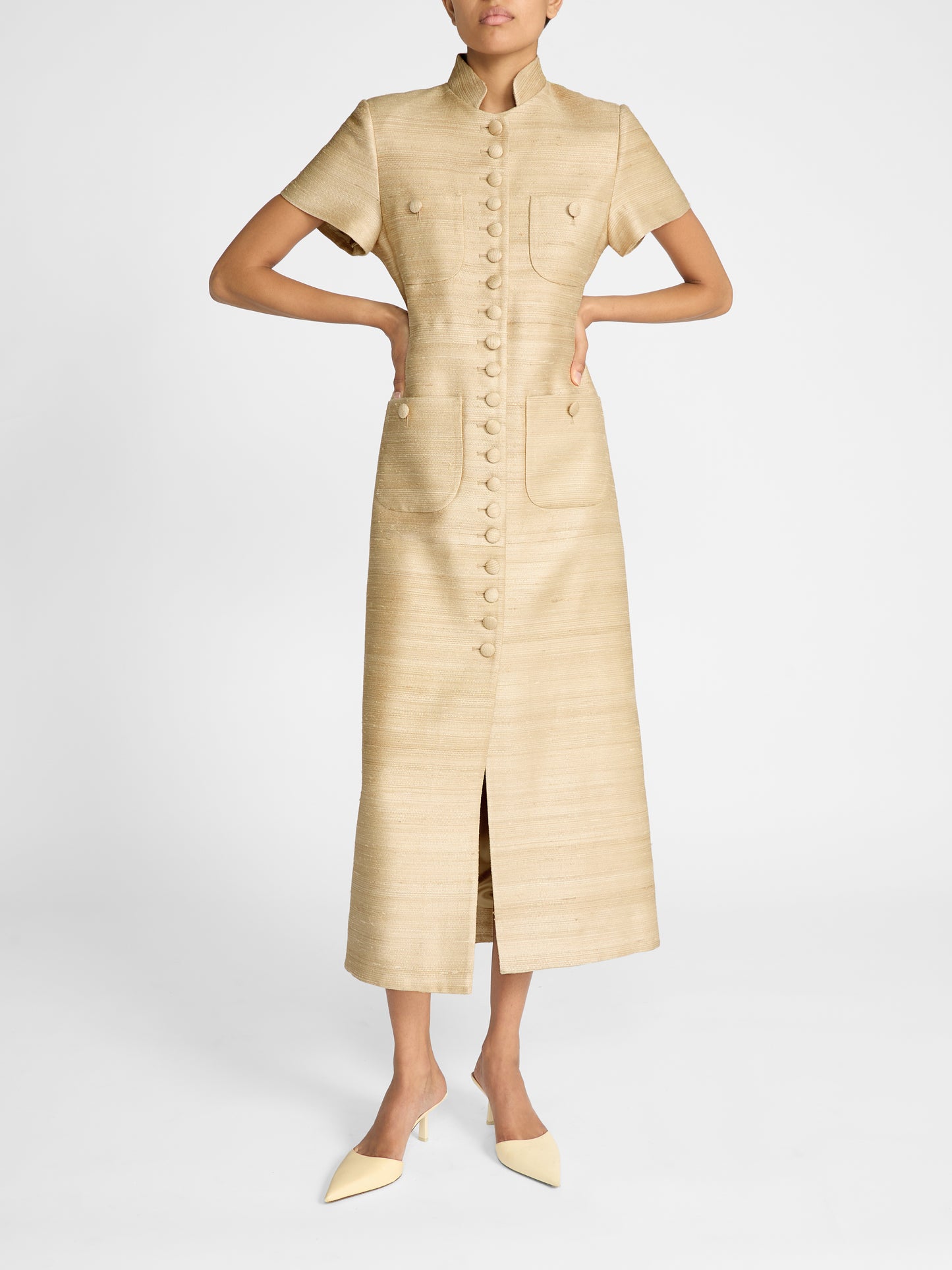 IMPERIAL DRESS IN GOLD SILK