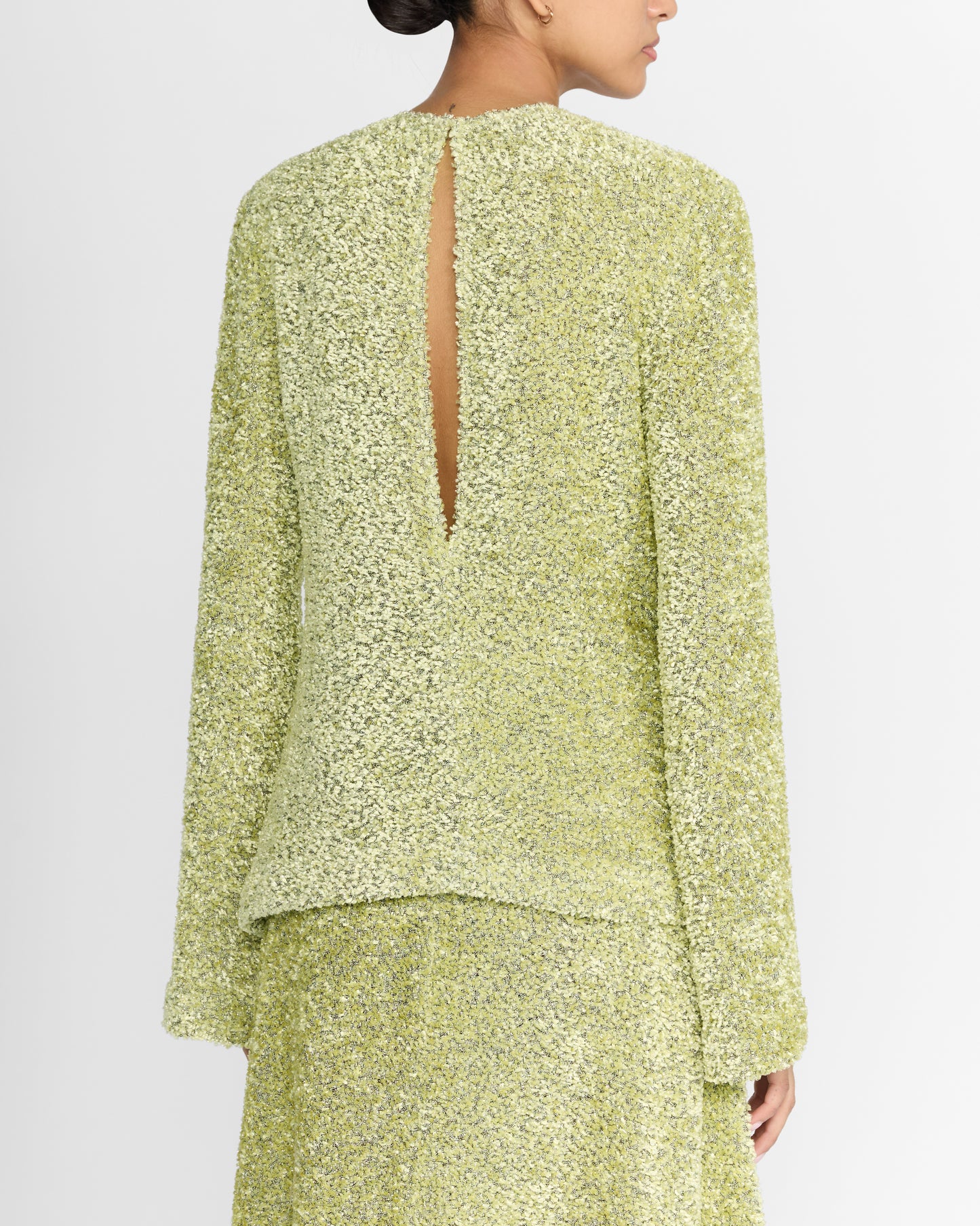 ELORA TOP IN CHENILLE TWEED