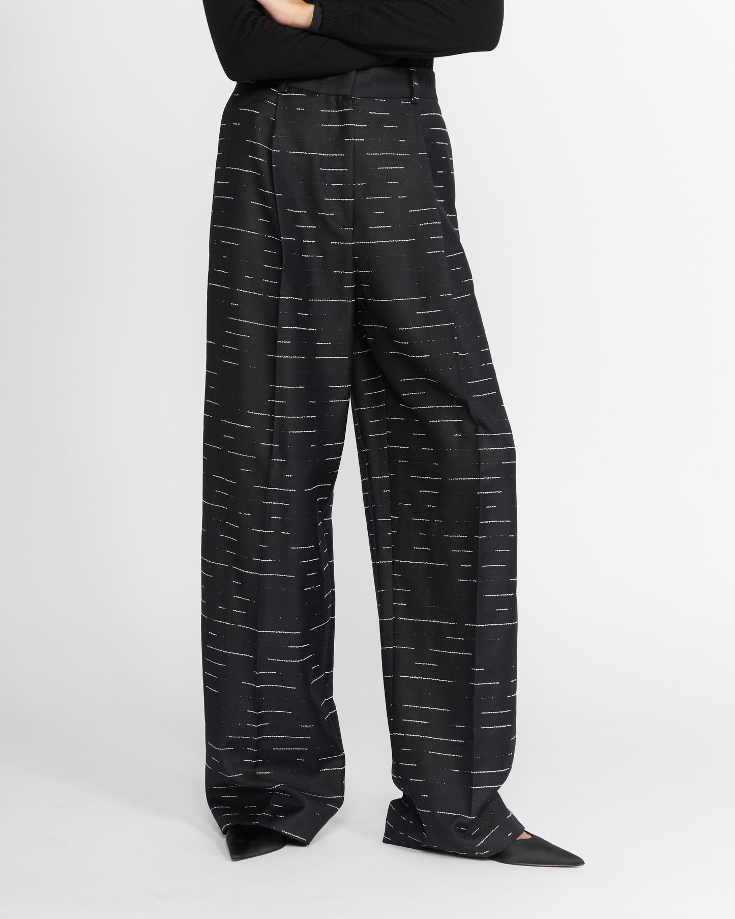 MIKA TROUSER IN BLACK AND WHITE