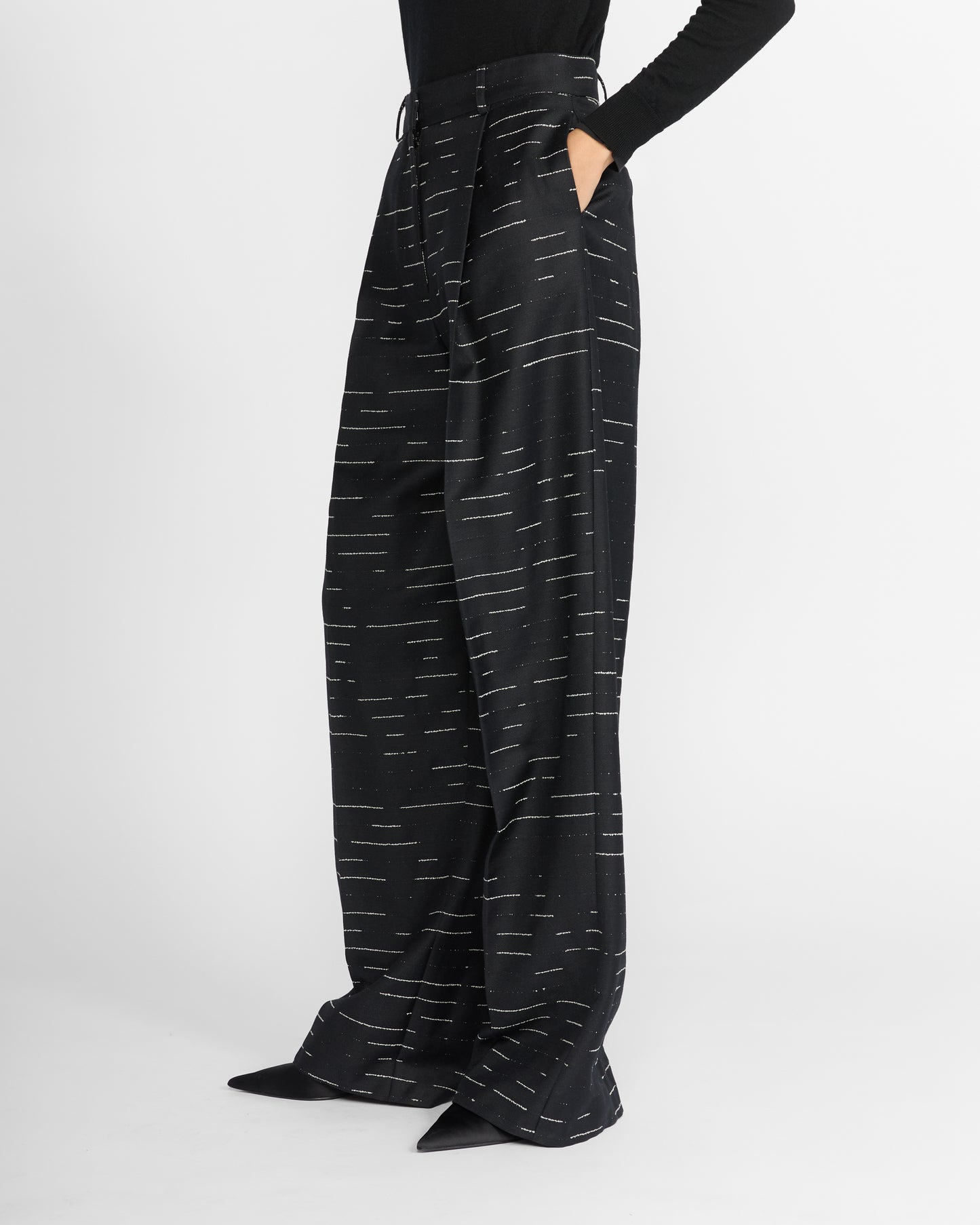 MIKA TROUSER IN BLACK AND WHITE