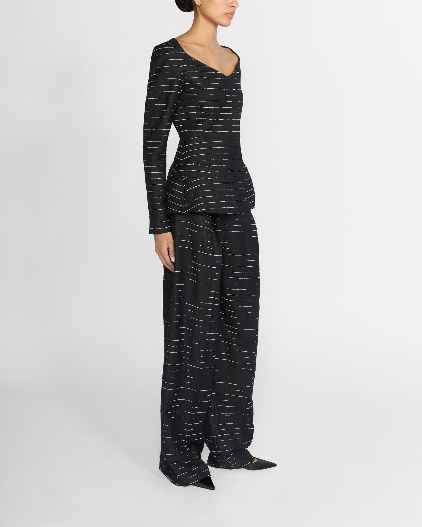 MIKA TROUSER IN BLACK AND WHITE