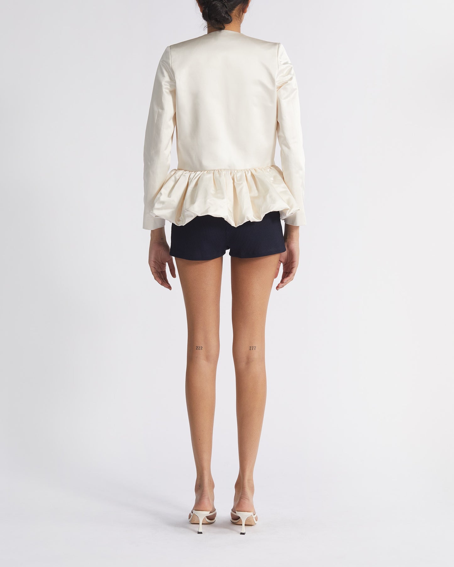 IVORY PEPLUM JACKET