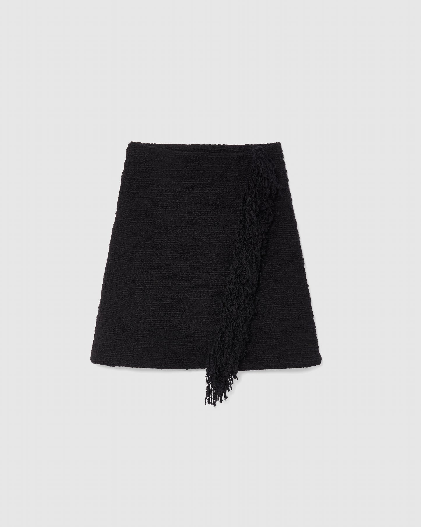 PRE-ORDER/ BLACK FRINGE MINI SKIRT