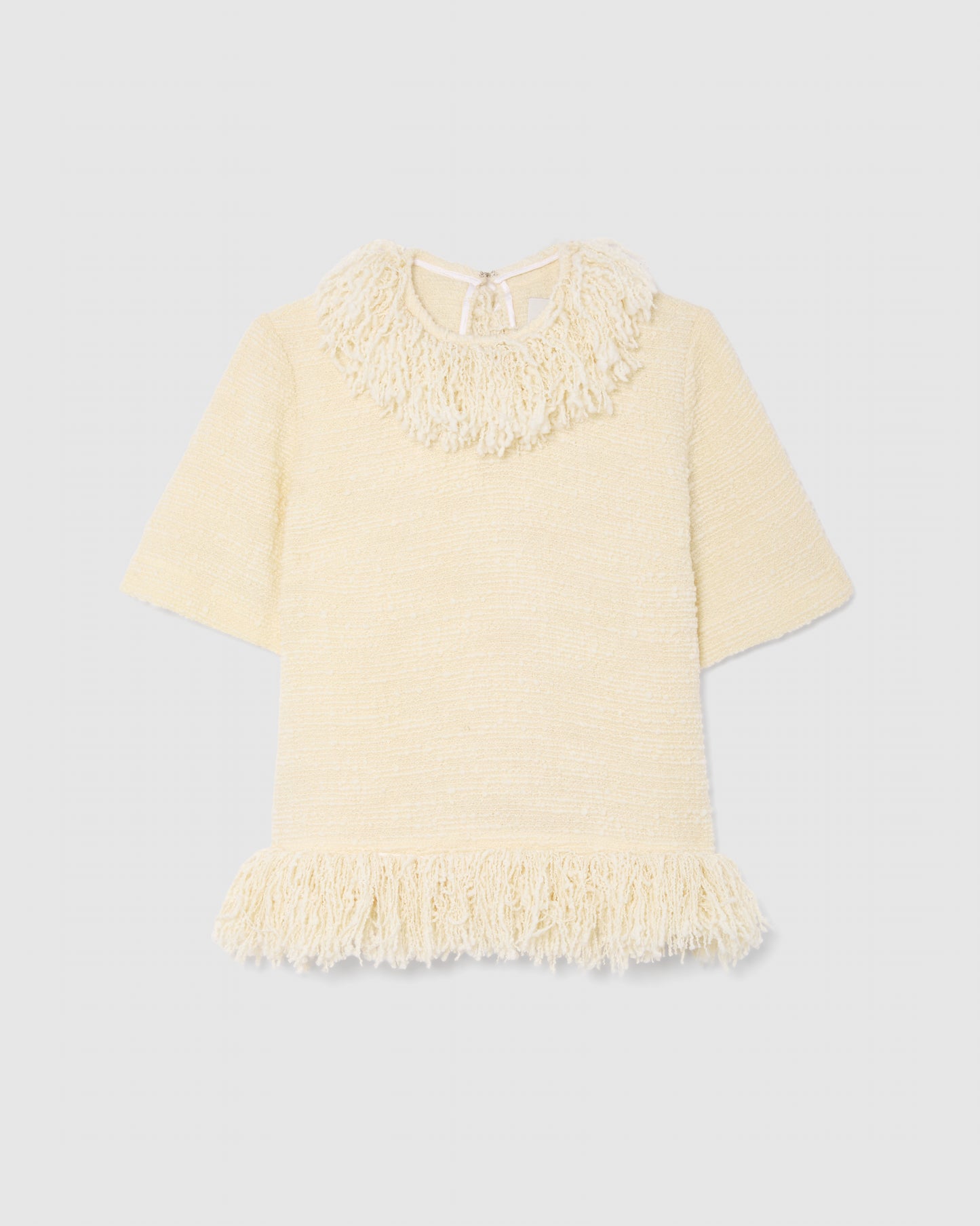 PRE-ORDER/ VANILLA FRINGE TOP