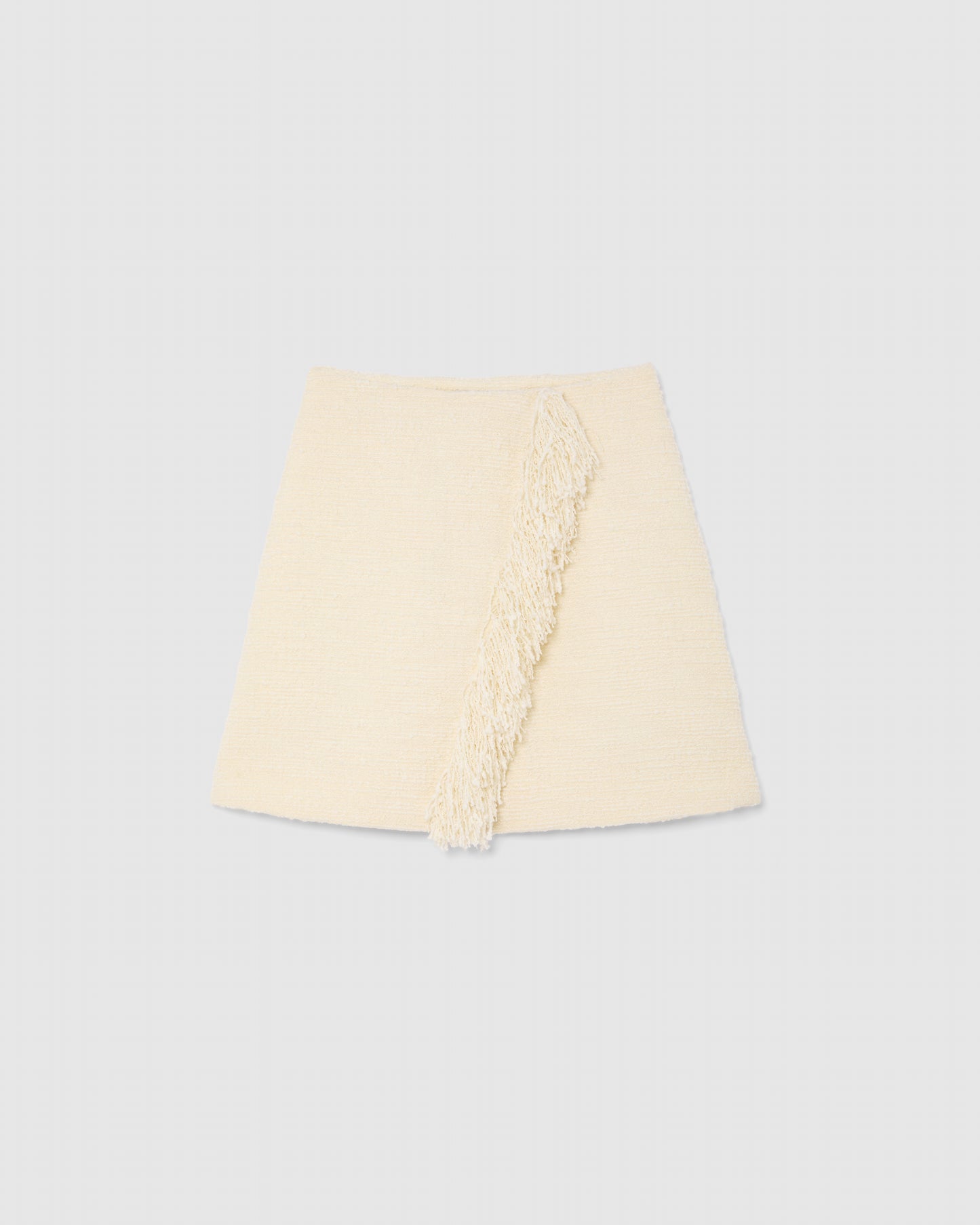 PRE-ORDER/ VANILLA FRINGE MINI SKIRT