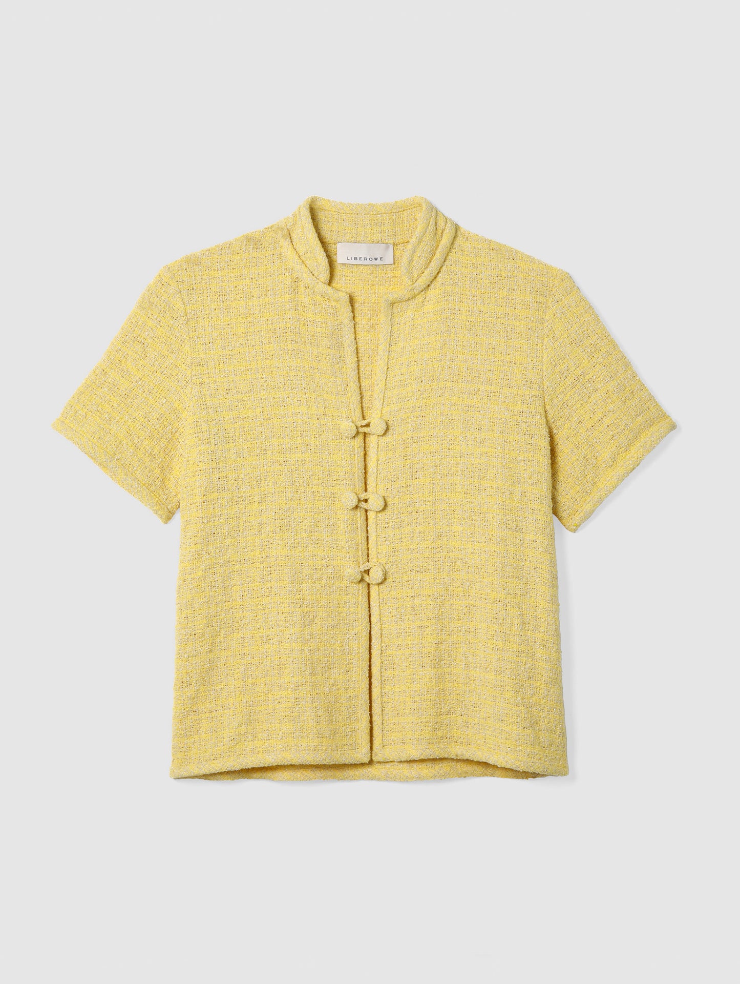YELLOW TWEED HETTY SHIRT
