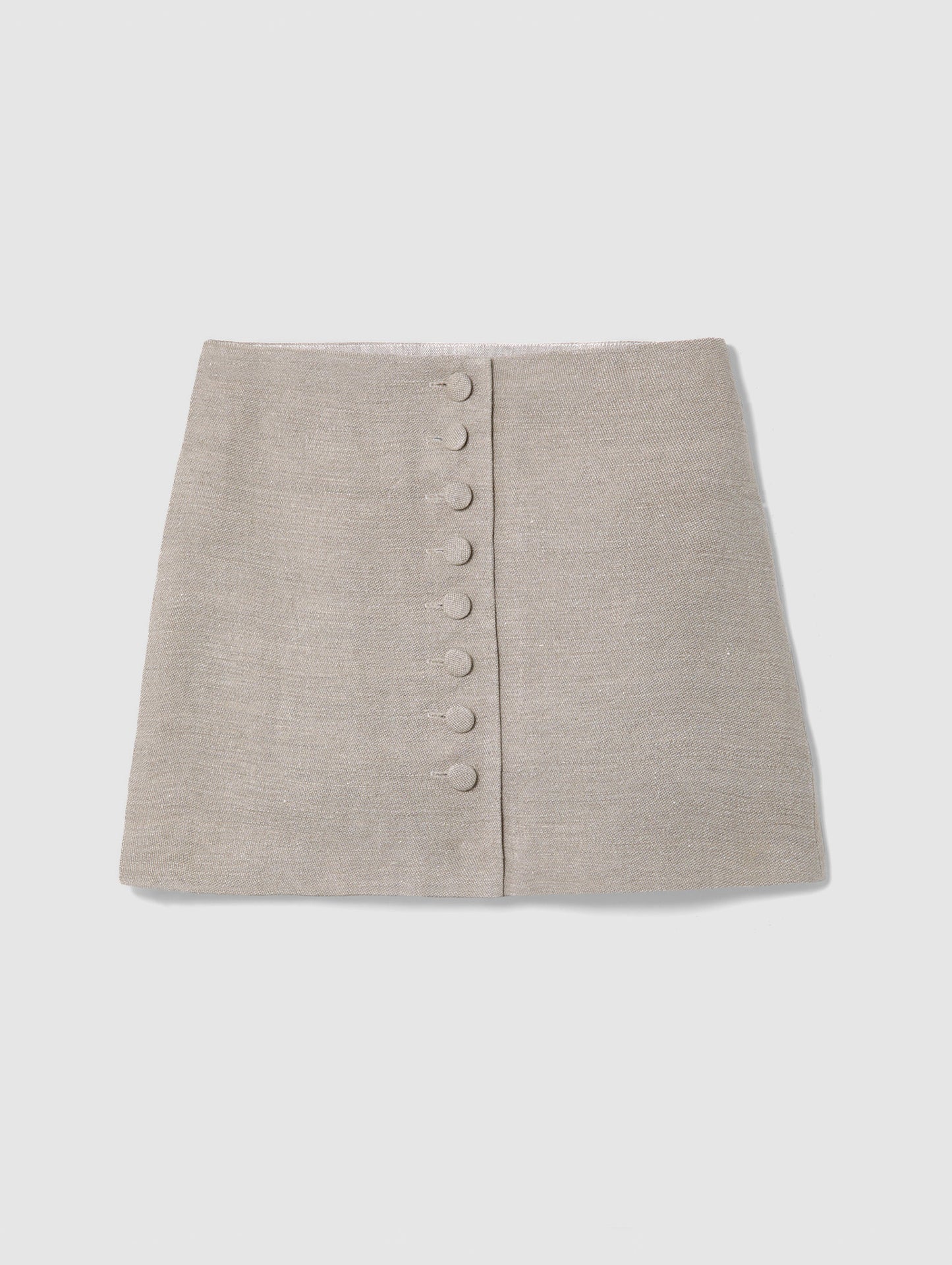 RAW LINEN MAHA MINI SKIRT