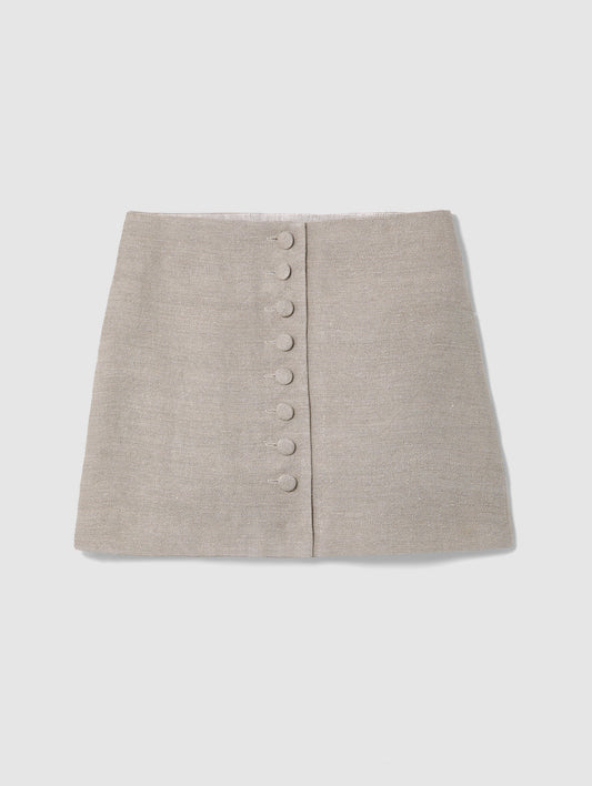 RAW LINEN MAHA MINI SKIRT