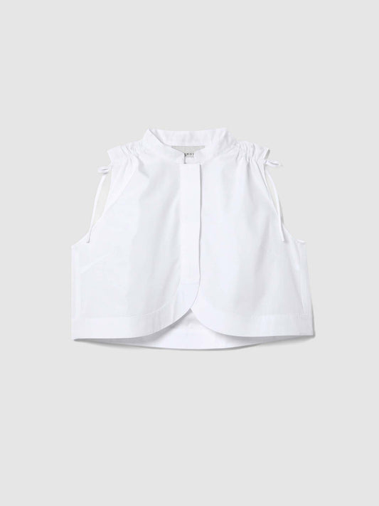 MAYA CROPPED COTTON SHIRT