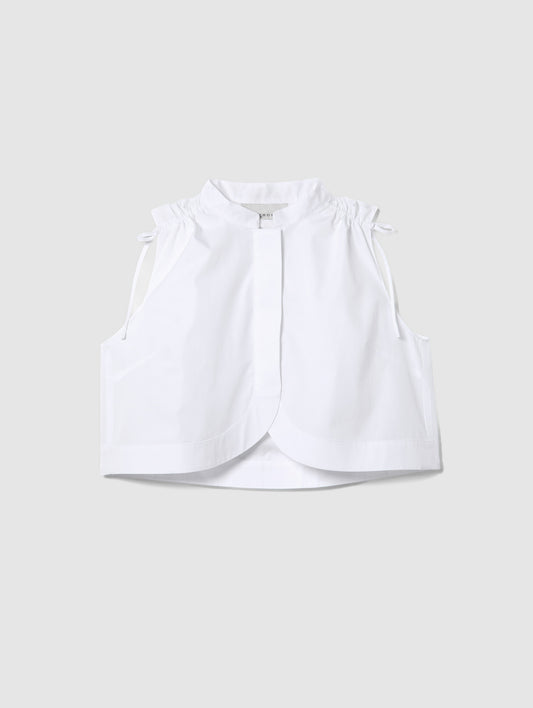 MAYA CROPPED COTTON SHIRT