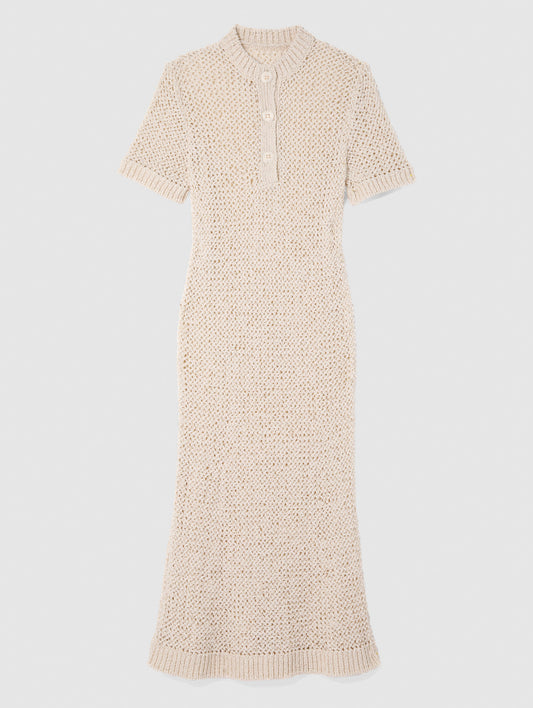 OLLIE OPEN-KNIT DRESS