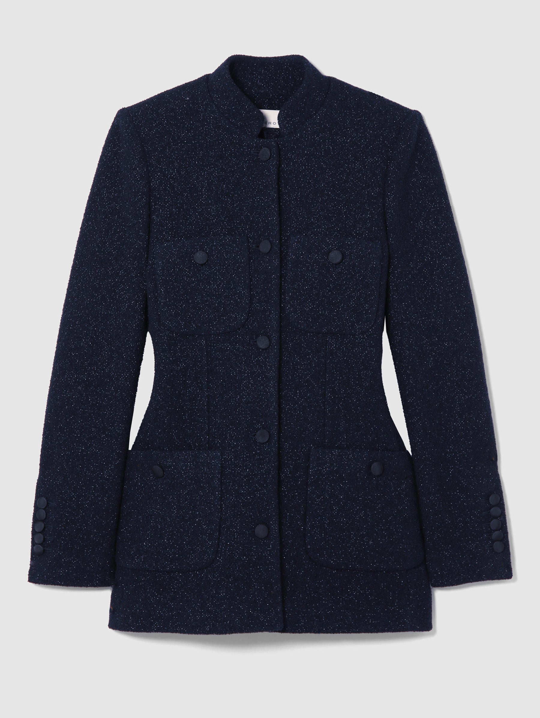 SHIMMER TWEED RAJA JACKET – LIBEROWE