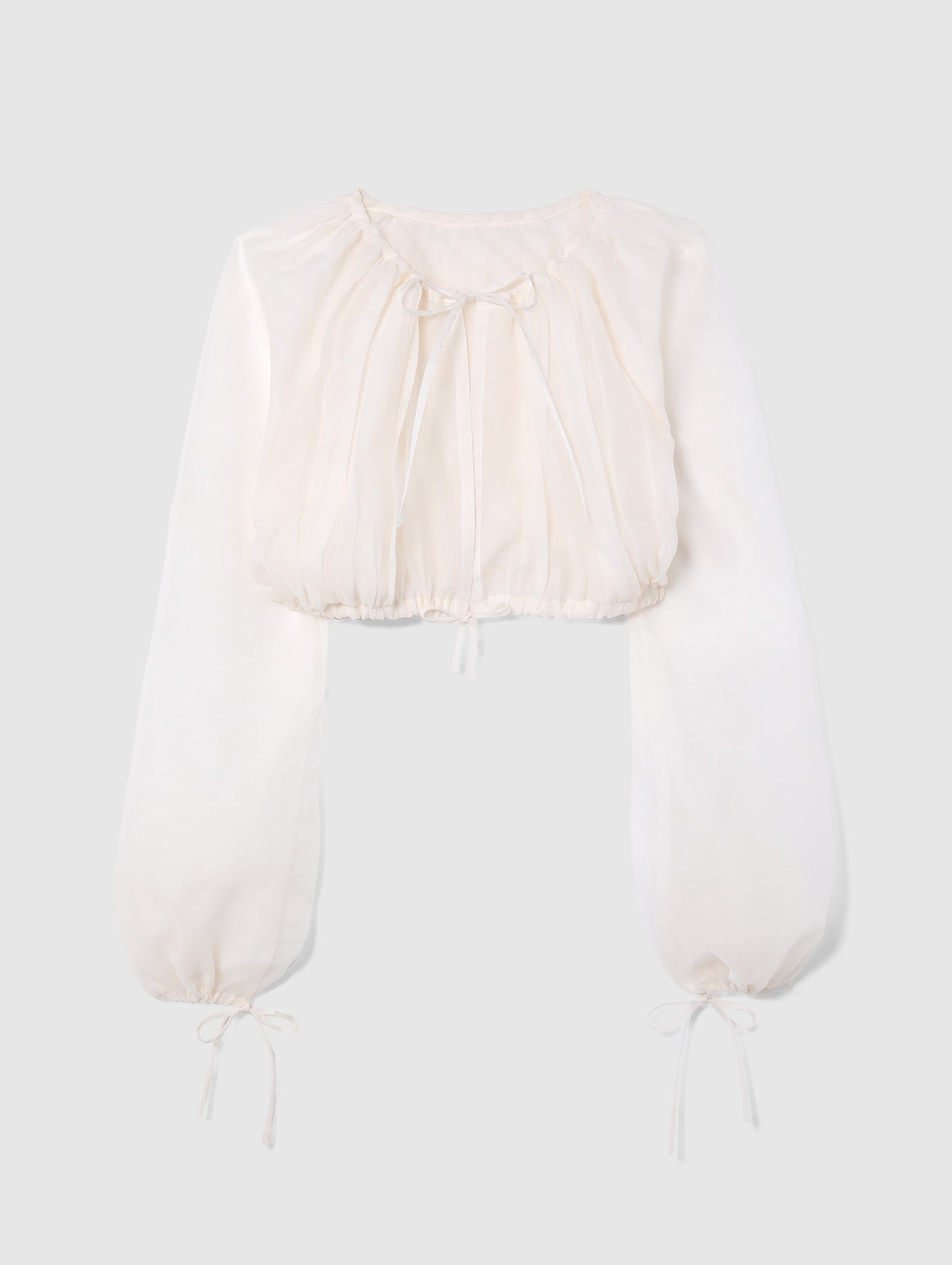 ZINA FEATHER ORGANZA TOP
