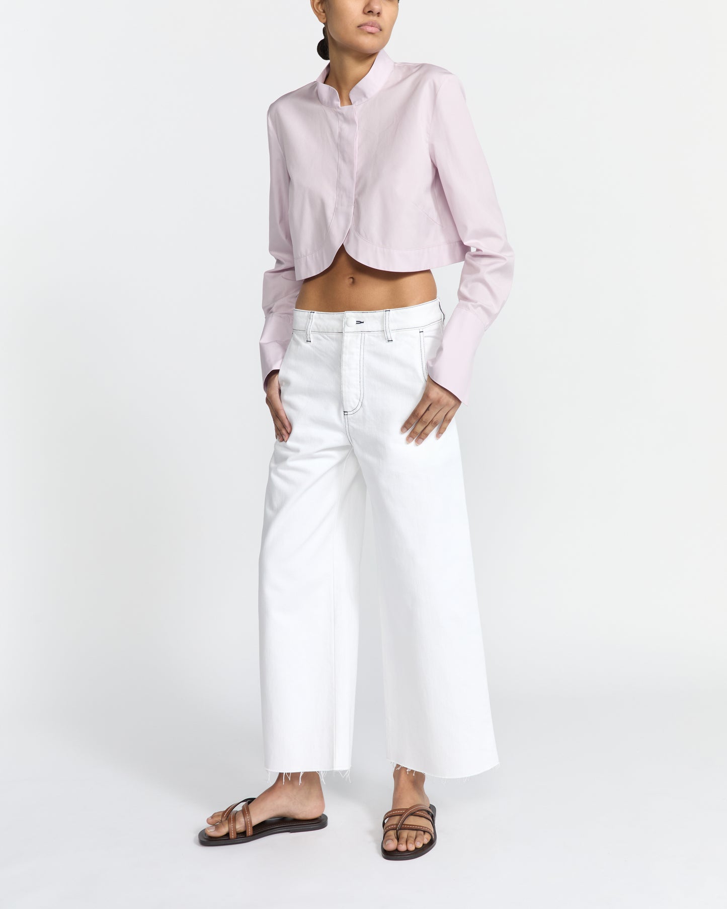 CROPPED LILAC NERHU SHIRT