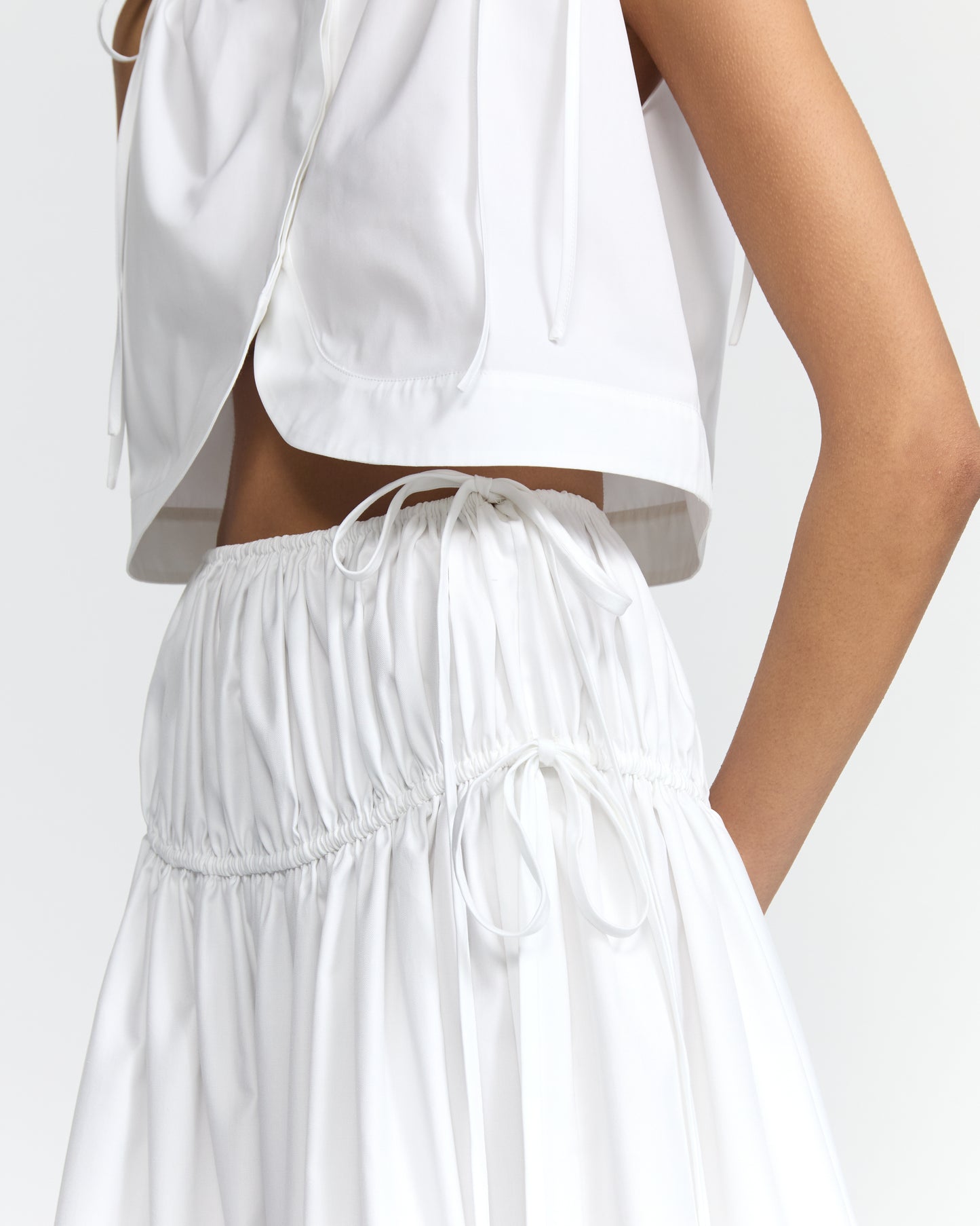 EVE SKIRT WHITE COTTON