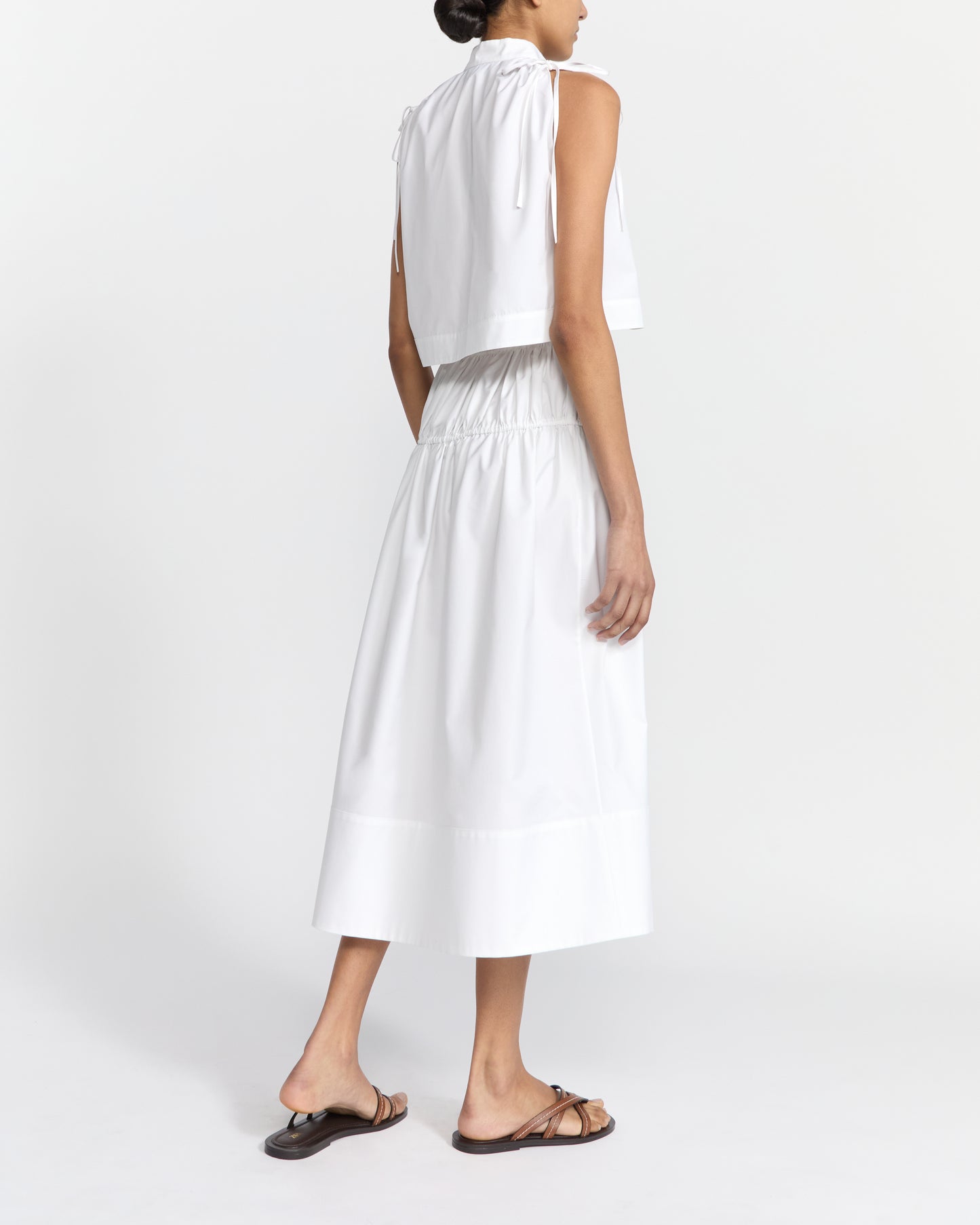 MAYA CROPPED COTTON SHIRT