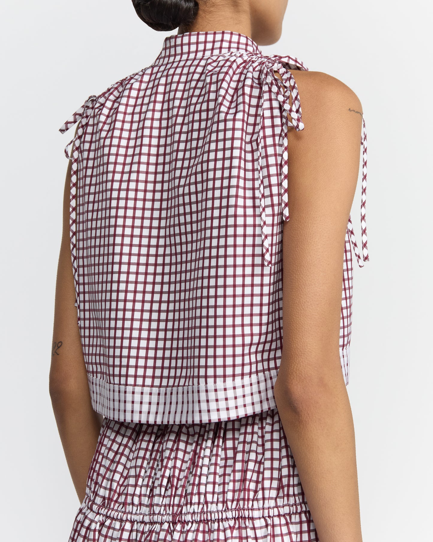 MAYA CROPPED CHECK SHIRT