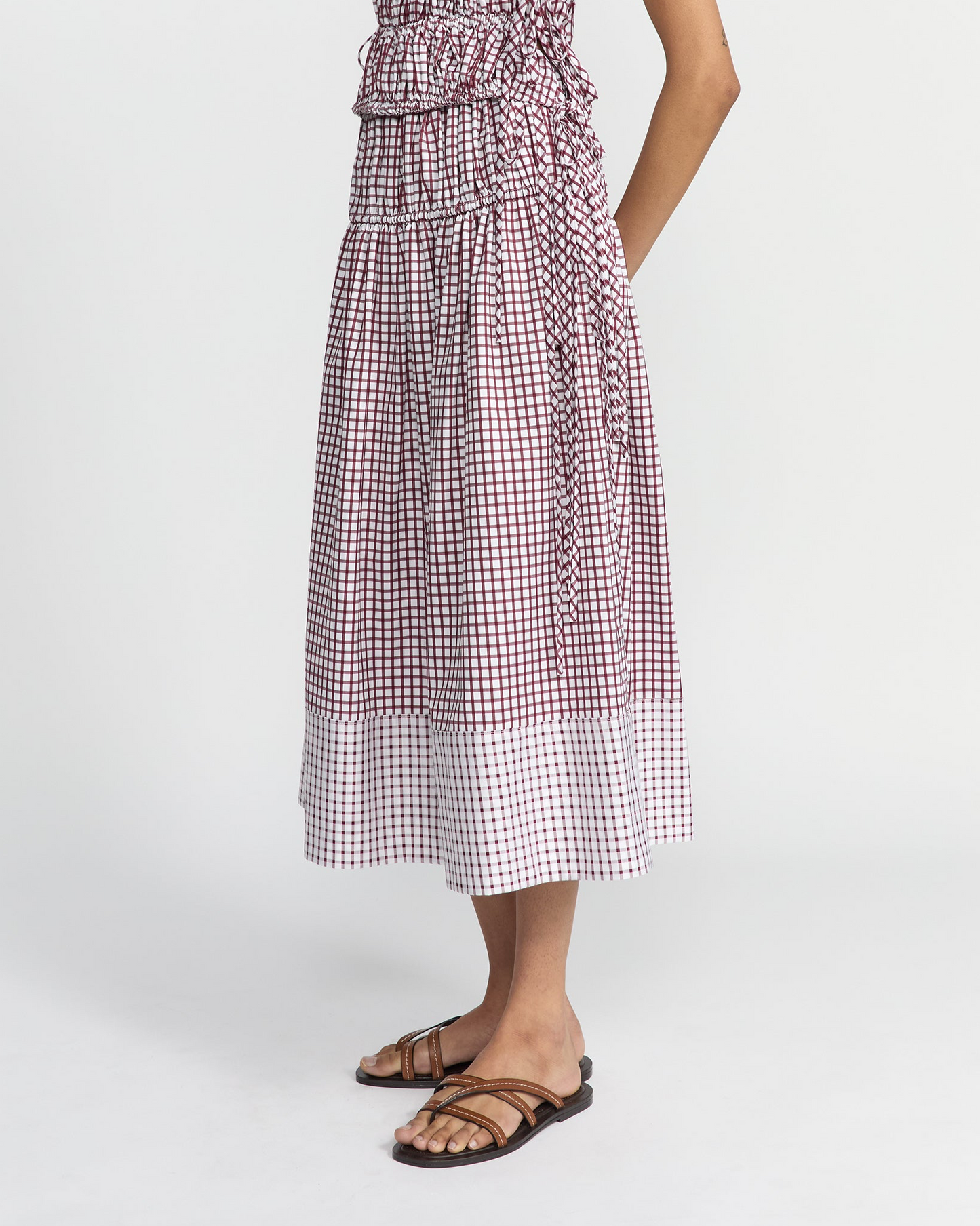 EVE TIE SKIRT CHECK