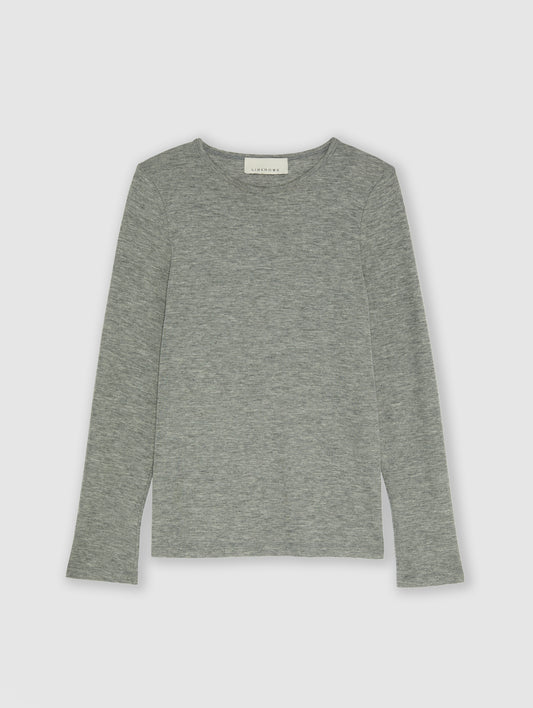 CASHMERE JERSEY LONG SLEEVE TOP