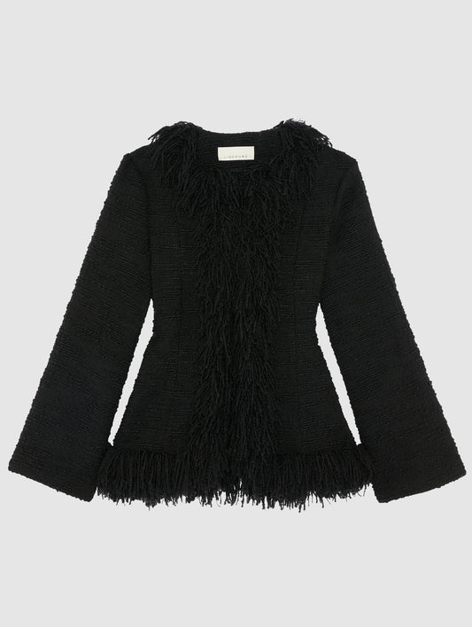 PRE-ORDER/ BLACK FRINGE BANKER JACKET