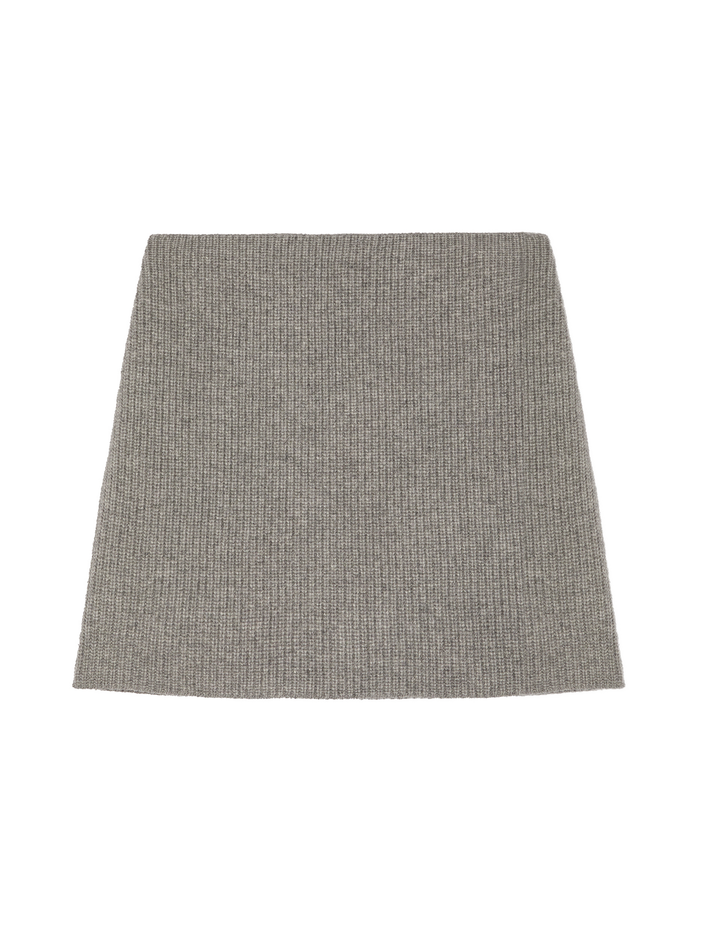 GREY MATHILDE KNITTED SKIRT