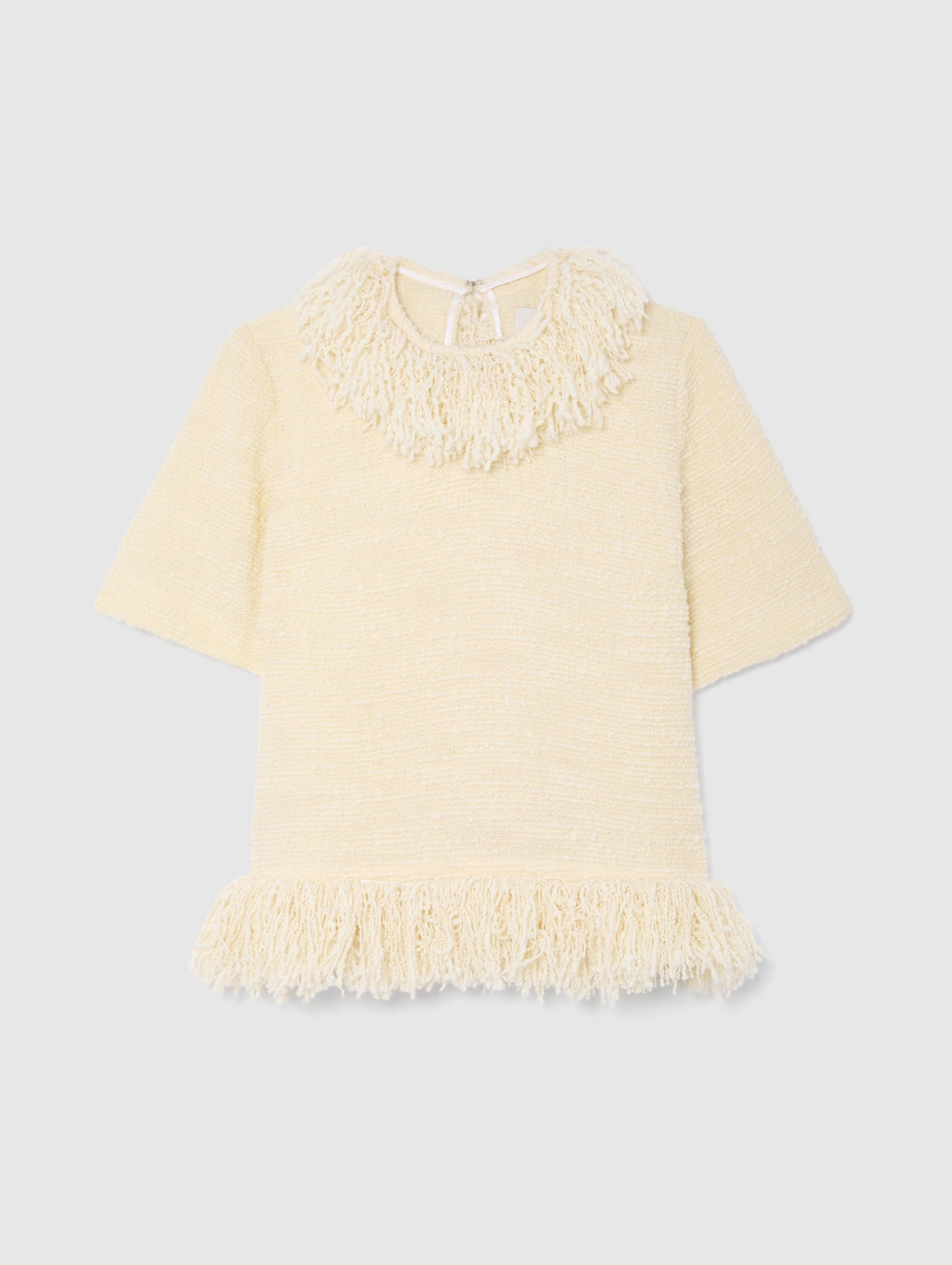 PRE-ORDER/ VANILLA FRINGE TOP